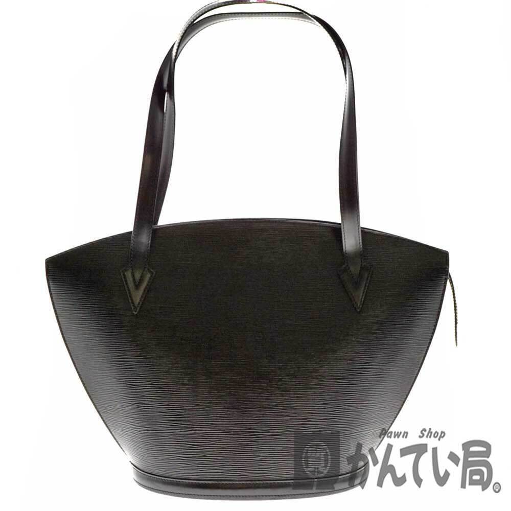 LOUIS VUITTON Saint Jacques Shopping Shoulder Bag Epi Leather Black Long